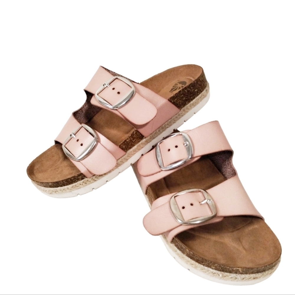 Academy O'Rageous‎ Platform Slip-on Sandals Women's 7 natural